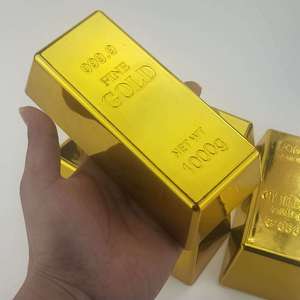 Realistic Plastic Gold Bar Heavier Novelty Gifts <strong>Prop</strong> <strong>Money</strong> for Fun &amp; Entertainment for April Fool's Day - Product Image 3