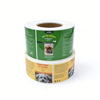 Étiquettes personnalisées pour aliments pour animaux de compagnie, étiquettes autocollantes pour aliments pour chiens et chats, étiquettes adhésives en vinyle imperméables, étiquettes d'emballage imprimées en feuille d'or