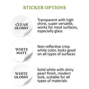 Impression personnalisée d'autocollants transparents en feuille d'or: Étiquettes de logo auto-adhésives en vinyle transparent imperméable pour une marque personnalisée - Product Image 6