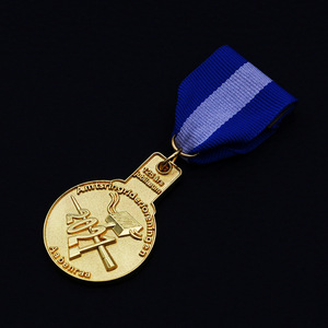 Medallas Metálicas Personalizadas de Aleación de Zinc, Chapadas en Oro, Duraderas, para Regalos y Eventos - Product Image 2