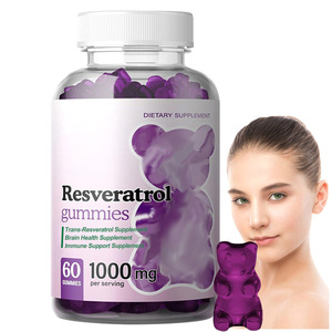 Fournisseur OEM de bonbons gélifiés à la trans-resvératrol et à la quercétine pour adultes, complément alimentaire antioxydant, soutien immunitaire et cérébral - Product Image 1