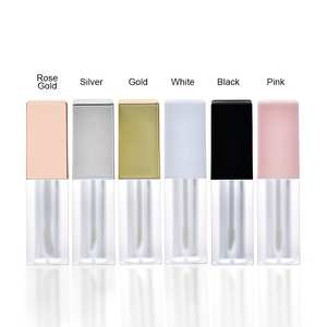 Vente en gros Gradient avec pinceau à lèvres Tube de brillant à lèvres Conteneur <span class=keywords><strong>d</strong></span>'emballage de brillant à lèvres Tube en plastique - Product Image 2