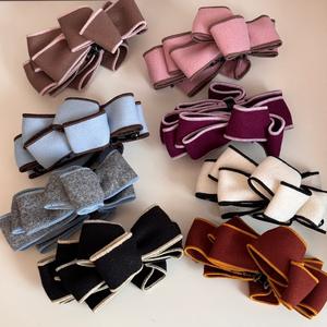 Pinza <span class=keywords><strong>de</strong></span> Pelo Estilo Coreano Retro con Lazo <span class=keywords><strong>de</strong></span> Gamuza, Pinza <span class=keywords><strong>de</strong></span> Cola <span class=keywords><strong>de</strong></span> Caballo para Mujer, Pinza <span class=keywords><strong>de</strong></span> Pelo Versátil con Lazo Multicapa - Product Image 1