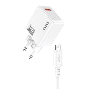 Kakusiga Micro Usb Charger <b>5V</b> 2.4A 12W White Ksc 1236 - Product Image 1