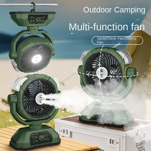 Lámpara de Ventilador Portátil para Acampar al Aire Libre con Luz LED Recargable, Impermeable IP65, Lámpara de Techo Vertical para Pesca, Lámpara de Refrigeración para Tienda de Campaña - Product Image 3