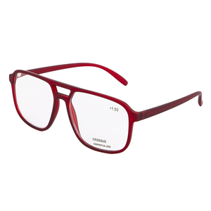 Gafas de Lectura con Marco Grande y Cómodo para PC, Diseño Cuadrado Unisex con Doble Puente, Ligeras, para Presbicia, para Oficina y Computadora - Product Image 2