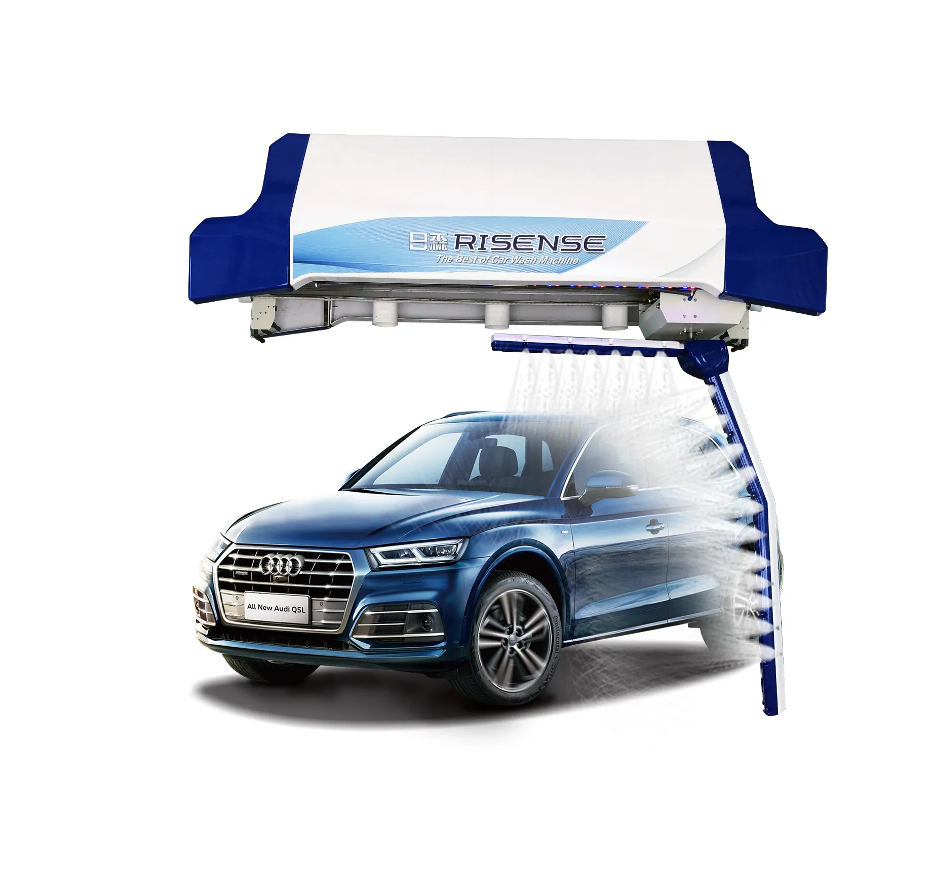 2021 risense máquina de lavar carro, touchless automático 360 carwash alta pressão lavagem/robô máquina de lavar carro laser led lava