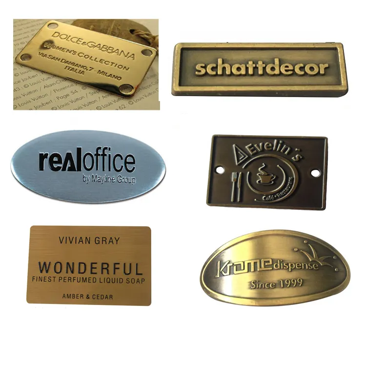 New Design Customized Metal Plate High Quality Engraved Plate Metal Label Plates