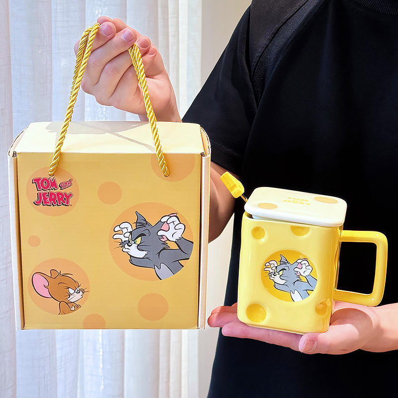 Jaune (couvercle de tasse et boîte cadeau cuillère)