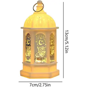 Lampu Hias Ramadan Muslim, Ornamen EID Mubarak LED, Lampu Malam Festival, Hadiah Idul Adha, Dekorasi Gurbang Ramadan untuk Rumah - Product Image 6