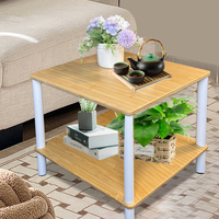 Produits commerciaux 2024 nouveautés Table basse en bois de bambou meubles de salon canapé Table d'appoint avec couvercle élévateur