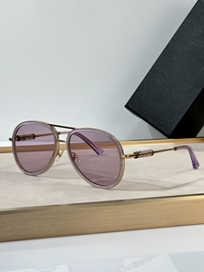 2024 INS pilote alliage UV400 dégradé lunettes de soleil hommes et femmes concepteur marque luxe à la main crapaud lunettes avec étui - Product Image 3