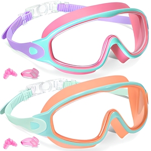 <span class=keywords><strong>Gafas</strong></span> de Natación y Buceo para Niños, Gran Venta, Montura Grande, Lentes de PC Electrochapadas, Impermeables, Antivaho, Protección UV, Visión Amplia - Product Image 3