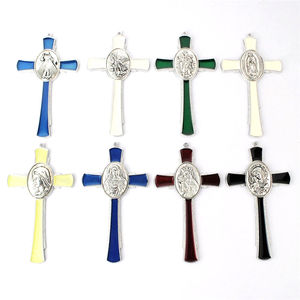 La vergine maria gesù san pietro la santa grazia di san benedice san. San. San. San. San. San. Gesù grande crocifisso cattolico in metallo con <span class=keywords><strong>smalto</strong></span> - Product Image 6