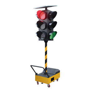 Tạm thời đèn giao thông nhấp nháy màu đỏ màu xanh lá cây màu vàng dấu hiệu tín hiệu Biểu tượng cảnh báo ánh sáng giao thông năng lượng mặt trời đèn tín hiệu - Product Image 6