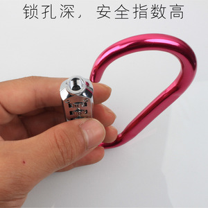 Metal Combination Padlock Zinc Alloy Electroplated Resettable For Luggage <b>Bags</b> Gym Lockers Doors - Product Image 4