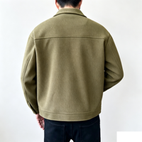 Veste à col classique pour homme, simple, élégante, décontractée, à manches courtes, coupe ample, pour l'automne