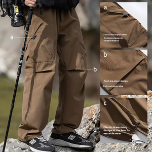 Deportes al aire libre Hombres Repelente al agua A prueba de viento Tres pruebas Trekking Pantalones de moda Montañismo Bolsillos grandes Pantalones de carga - Product Image 3