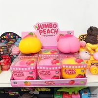 Agent exclusif recherché : Jouet anti-stress en caoutchouc best-seller – Pêche, ananas, raisin, banane surdimensionnés et réalistes à rebond lent