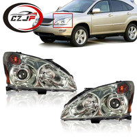 CZJF Auto Parts Phares Jaune HID Semi-assemblage Sans Moteur pour Lexus RX330 2004 2005 2006 2007 2008 2009