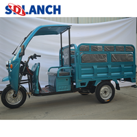 Tricycle électrique à 3 roues certifié EEC Chine, conception de carrosserie ouverte, moteur 60v, fourgon de transport motorisé pour adultes, taxi pour passagers