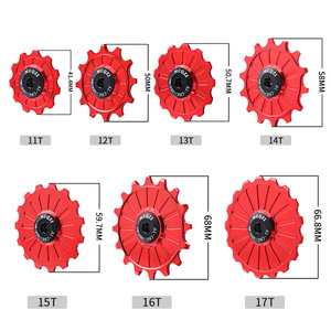 MUQZI 11T 12T 13T bici ceramica deragliatore posteriore ruota fantino 11S bicicletta deragliatore puleggia - Product Image 4