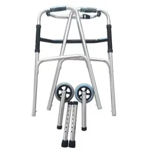 BQ801A Aluminum Mobility Aids Elderly Walker Folding Walker Rollator Medical Wheelchair Supplier Walking Aid