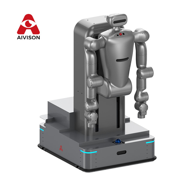 Omnidirectional Humanoid Robot Chassis Dual 7-DOF Arms Laser SLAM Autonomous Warehouse AMR Mobile Platform