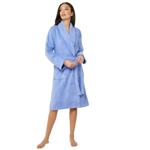 Peignoir d'hôtel en coton biologique, long et léger, pour homme et femme, vente en gros du fabricant - Product Image 1
