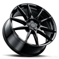 Jantes forgées YAGU Custom DR-89 noir brillant en aluminium 6061-T6 18 19 20 pouces pour BMW Nissan Ford Toyota Chevrolet SUV