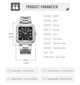 Reloj de Pulsera de Cuarzo Clásico para Hombre, Resistente al Agua y a los Golpes, Estilo Casual de Negocios, <span class=keywords><strong>Regalo</strong></span> Exquisito para Hombres, Padres y <span class=keywords><strong>Novios</strong></span> - Product Image 6