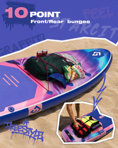 Weihai Manufacture New Arrival Inflatable Sup Paddle Board 35'' Extra Wide Standup With Heat Sealing Technology SC12/2 Customiza - Product Image 5
