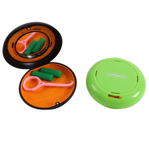 Étui <span class=keywords><strong>pour</strong></span> protège-dents de forme circulaire élégante, protège-dents de <span class=keywords><strong>nuit</strong></span> portable <span class=keywords><strong>pour</strong></span> les voyages, étui <span class=keywords><strong>pour</strong></span> protège-dents de sport - Product Image 2