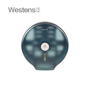 ที่ใส่กระดาษทิชชู่แบบติดผนังทรงกลม Westens วัสดุพลาสติกกันน้ำ สำหรับโรงแรม - Product Image 1