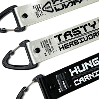 Lanyard Gantungan Kunci Besi Logo Kustom Terlaris dengan Pengait, Grosir Pabrik, Aksesoris Tali Berubah Warna Motif Babi