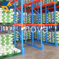 Entraînement de stockage en rack à haute densité NOVA dans le système de rayonnage Entraînement de stockage industriel à grande capacité de charge dans le système de rayonnage à palettes