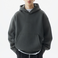 Sweat-shirt pour homme en velours côtelé de haute qualité, doublé en polaire, 100% coton, surdimensionné, personnalisé OEM, 420, 450, 500, 600 g/m², pour l'hiver