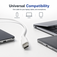 Cable de Carga Tipo C a Tipo C al por Mayor de Fábrica, USB2.0 480Mbps, Sincronización de Datos, Longitud y Empaque Personalizados para Teléfonos, Oficina y Viajes