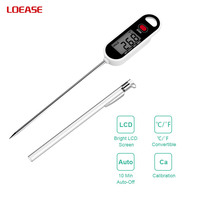 Termometer Digital memasak daging, alat memasak bbq alat dapur termometer makanan