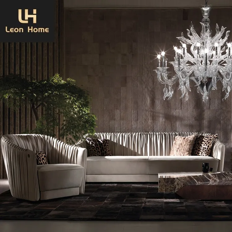 High quality Italian living room furniture luxury brand sofa wholesale fashion royal furniture 7 seater sofa set