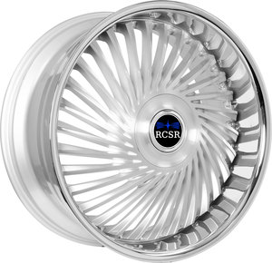 Jantes RCSR Deep Dish Multi-branches 18-22 26 24 pouces Or brossé avec lèvre chromée polie, Jantes personnalisées pour Chevrolet <span class=keywords><strong>Oldsmobile</strong></span> - Product Image 6