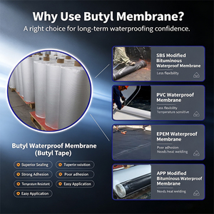 Membrana <span class=keywords><strong>Autoadhesiva</strong></span> de Aluminio y Butilo <span class=keywords><strong>para</strong></span> Reparación de Goteras en Techos, Impermeable, <span class=keywords><strong>para</strong></span> Sustratos Metálicos, Directo de Fábrica - Product Image 5