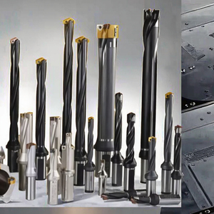 U Drill/Spade Crown Carbon Steel Insert Bit Interchangeable Haute Vitesse <span class=keywords><strong>Diamant</strong></span> Carbure <span class=keywords><strong>5mm</strong></span> Double <span class=keywords><strong>Foret</strong></span> Droit pour - Product Image 3