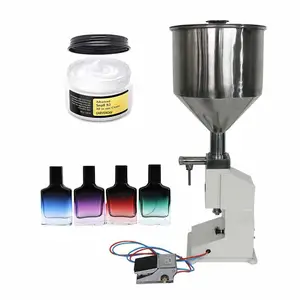 Factory Sales Pedal Paste Liquid Honey Oil Toothpaste Shampoo LotionPneumatic Filling Machine