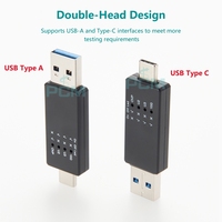 Testeur de vitesse USB USB-A outil de test de données de vérificateur de câble de Type C pour USB2.0 USB3.0 USB3.1 5G 10G tension pour l'inspection QC du concentrateur de laboratoire