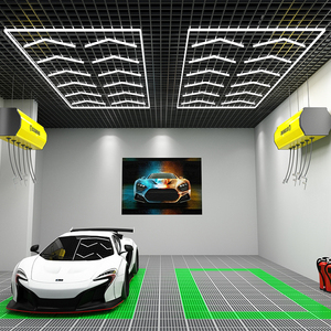 Chuyên Nghiệp Siêu Sáng <span class=keywords><strong>LED</strong></span> Nhà Để Xe Làm Việc Đèn 6500K Nhiệt Độ Màu Trần Chiếu Sáng Đèn Chùm AC Cung Cấp Điện - Product Image 2