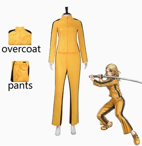 Disfraz de Cosplay de <span class=keywords><strong>Kill</strong></span> <span class=keywords><strong>Bill</strong></span> Vol.1, la Novia, Top y Pantalones Amarillos, Disfraz de Halloween, Carnaval, Fiesta de Disfraces para Adultos - Product Image 1
