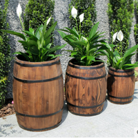 Centre de table en bois pour plantes, jardin, mariage, 10 pièces, décoration, plante de vin, cloche en bois, Pots de fleurs