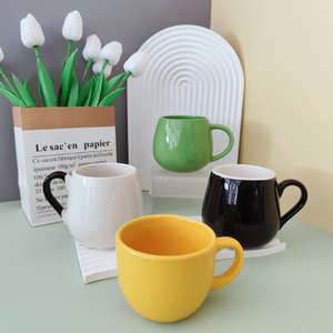 Modern Scandinavian Minimalist <b>Large</b> Capacity High-Temperature Resistant Coated Ceramic <b>Mug</b> Customizable Porcelain ODM Business - Product Image 1