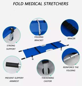 Camilla plegable de aluminio del fabricante de los dos, camilla plegable de rescate contra incendios - Product Image 5